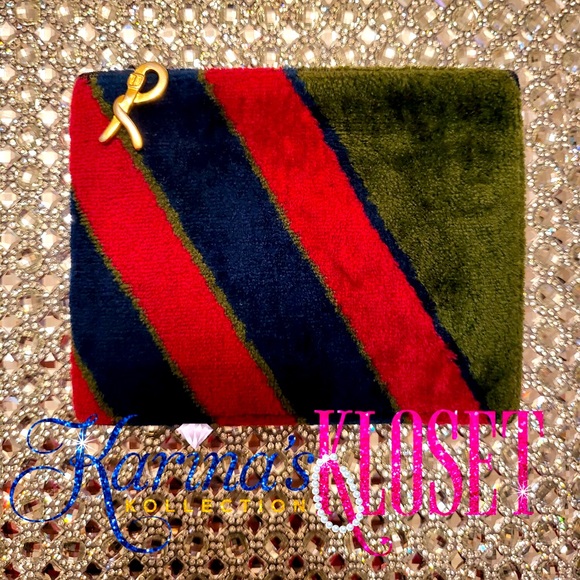 Vintage Roberta di Camerino Kisslock Short Bifold Wallet, Blue, Green & Red - Picture 1 of 7